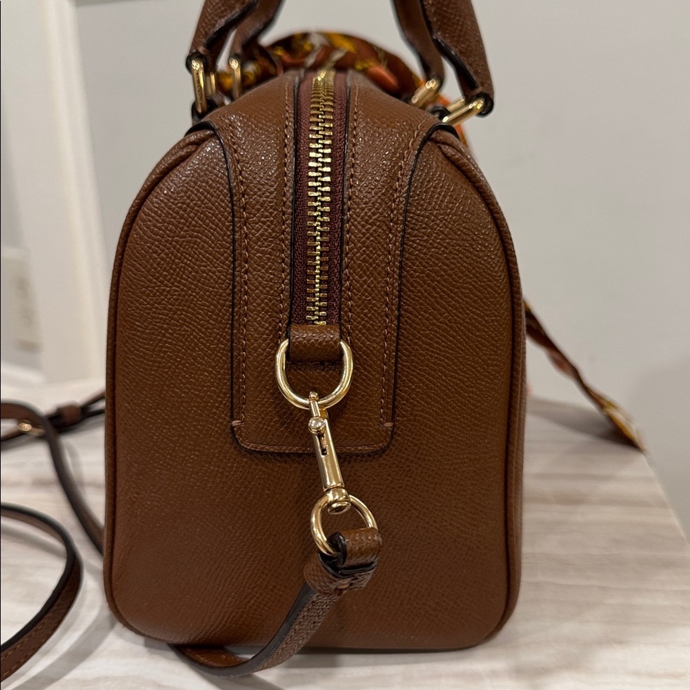 Coach Bennett Satchel with Vibrant Scarf - Picture 5 of 16